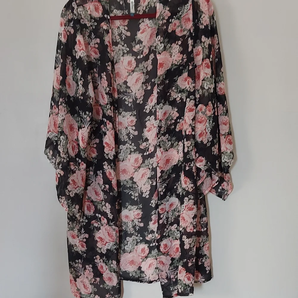 Wallflower kimono bathing suit cover up size large - Picture 1 of 4